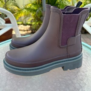 New Hunter purple ankle boots